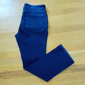 NYDJ dark wash size 12p "Sheri" slim cut.